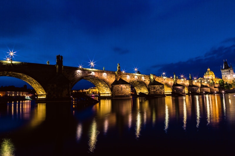 Prag på kvällen